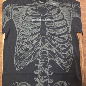 Primitive Black Skeleton Print Men's Tee